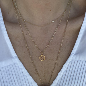 Vintage 14k Libra Charm