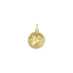 Vintage Sagittarius Circle Charm by Fewer Finer