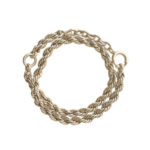 Vintage Twist Chain Double Wrap Bracelet by Fewer Finer