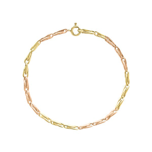 SOLD Vintage Mixed Metal Helix Bracelet