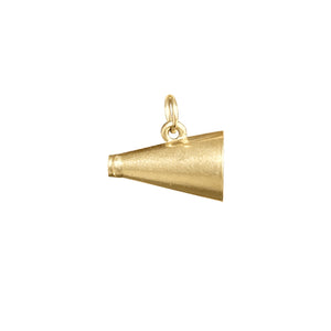 Vintage gold Megaphone Charm