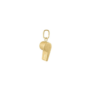 vintage gold whistle charm
