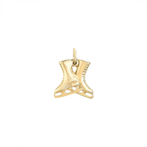 Vintage 14k Gold Ice Skates Charm