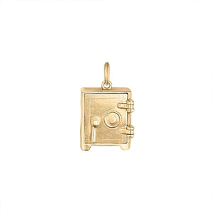 Vintage 14k Gold Articulated Safe Charm\