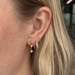 SOLD Vintage Diamond Drop Earring Pair