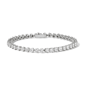 Vintage 3 Prong Diamond Tennis Bracelet