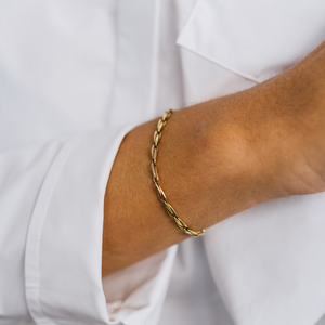 SOLD Vintage Mixed Metal Helix Bracelet