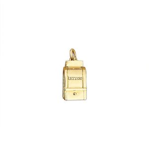 Vintage US Mail Box Charm by Fewer Finer