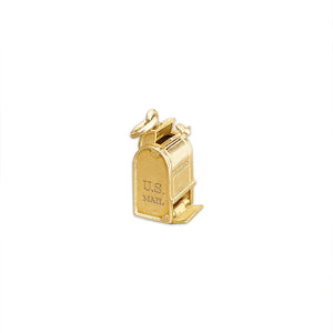 14k gold Vintage US Mail Box Charm