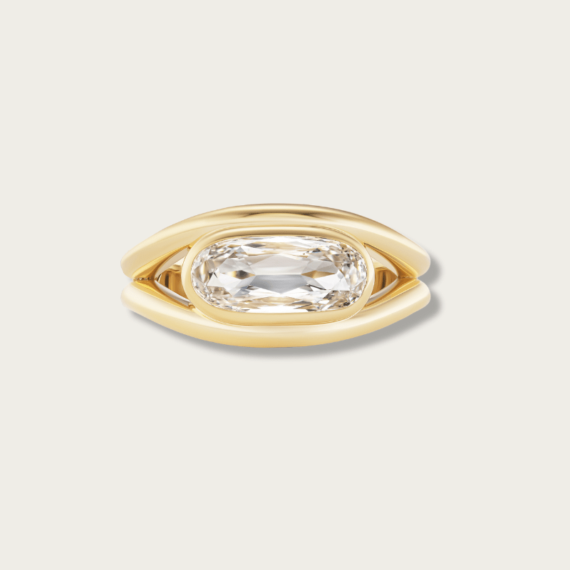 A Custom Split Shank Pinky Ring
