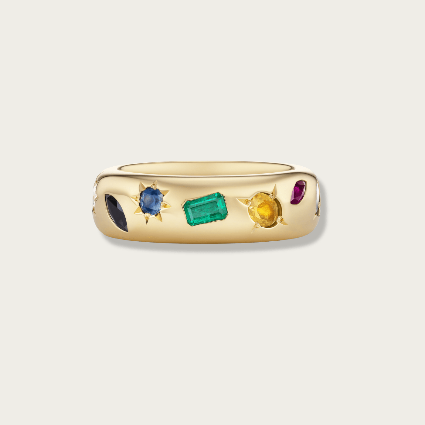 A Custom Multi stone Engagement Ring