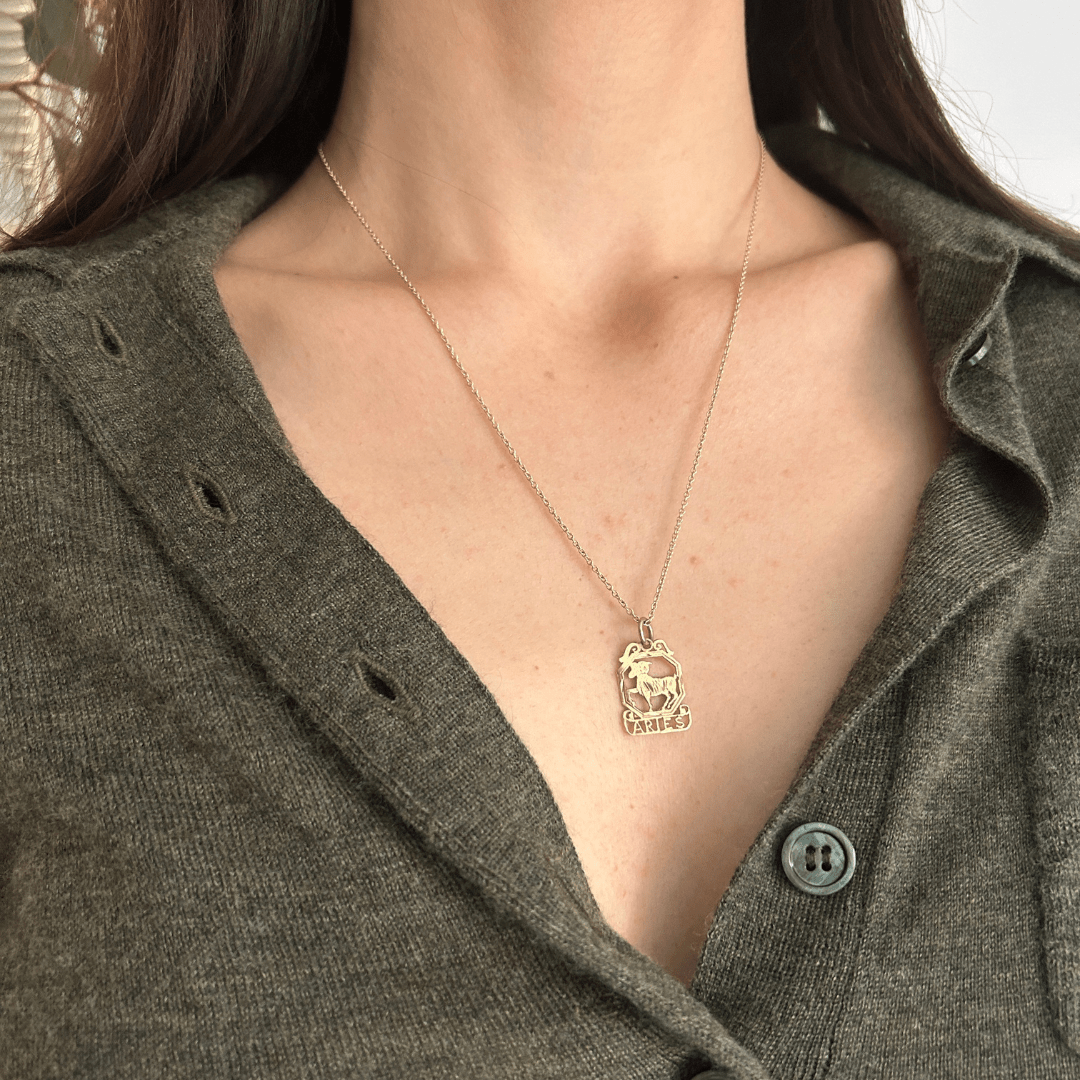 SOLD Vintage Aries Cutout Charm