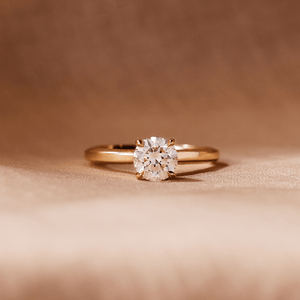Custom Solitaire Engagement Ring 