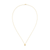 pebble solid gold necklace 