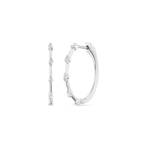 white gold hoops with diamonds