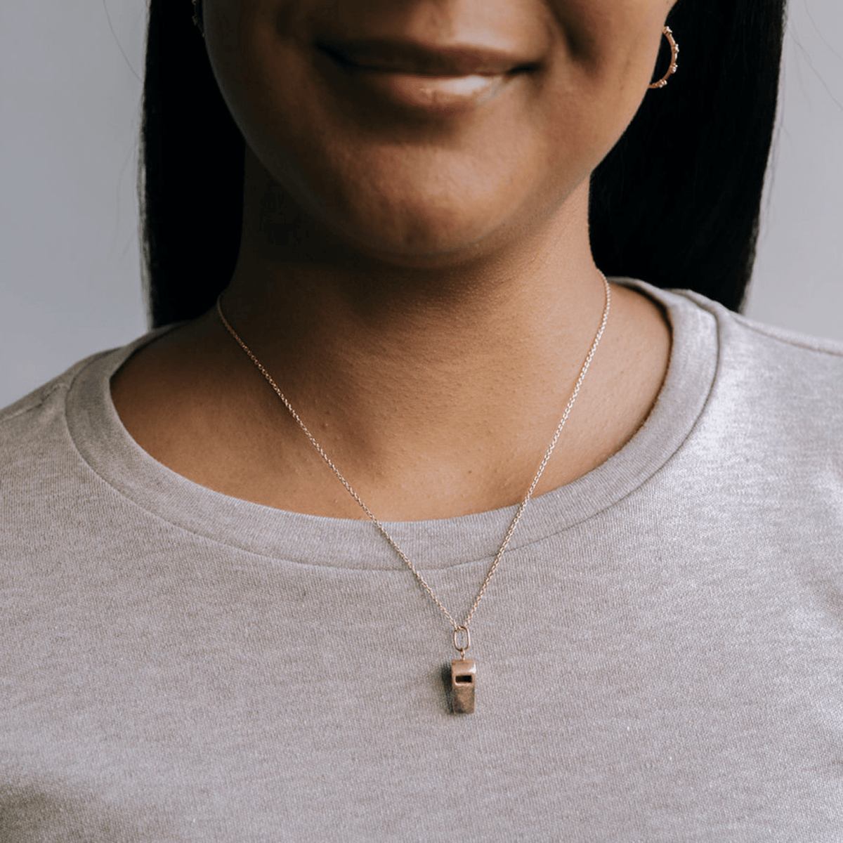 vintage 14k gold whistle charm