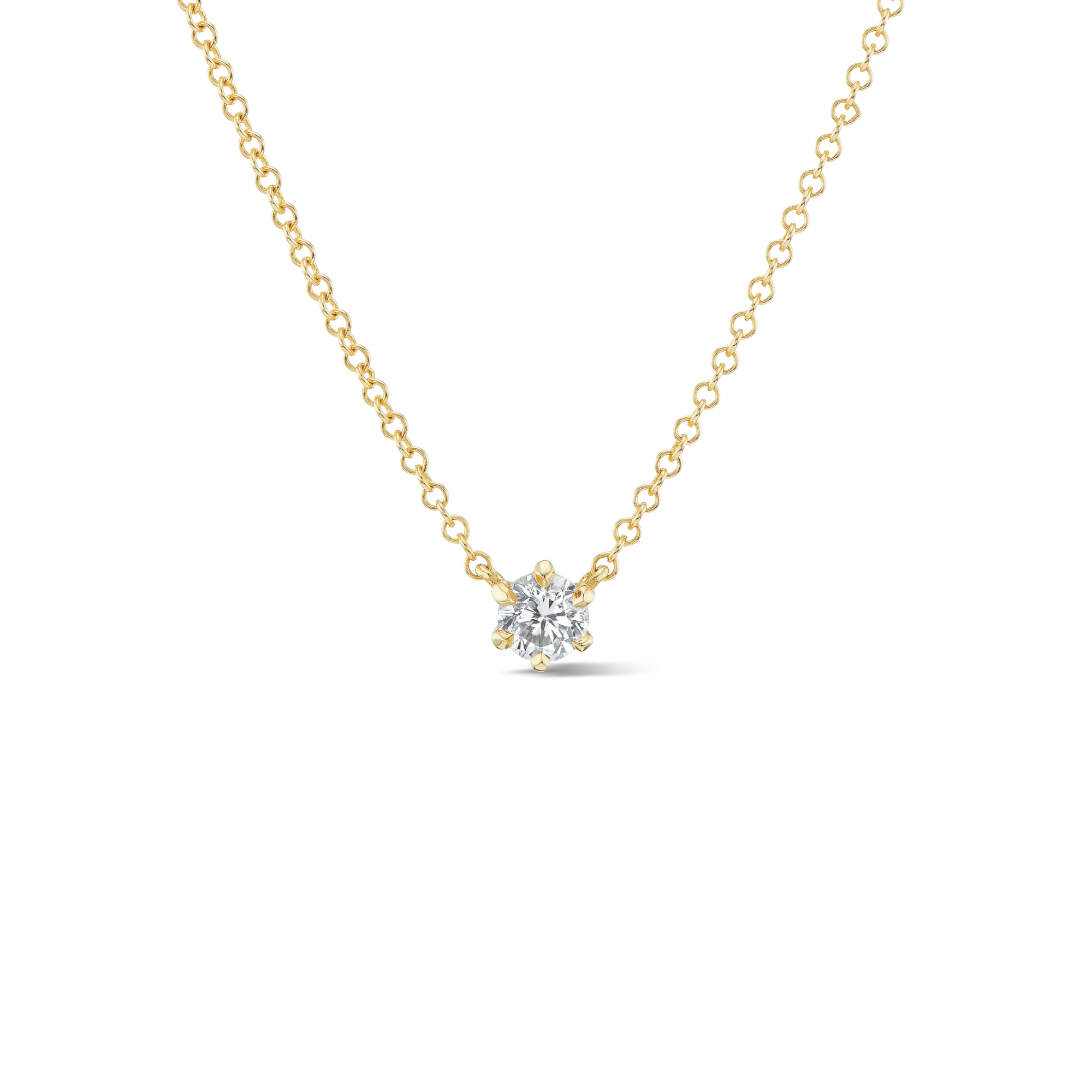 solitaire diamond necklace