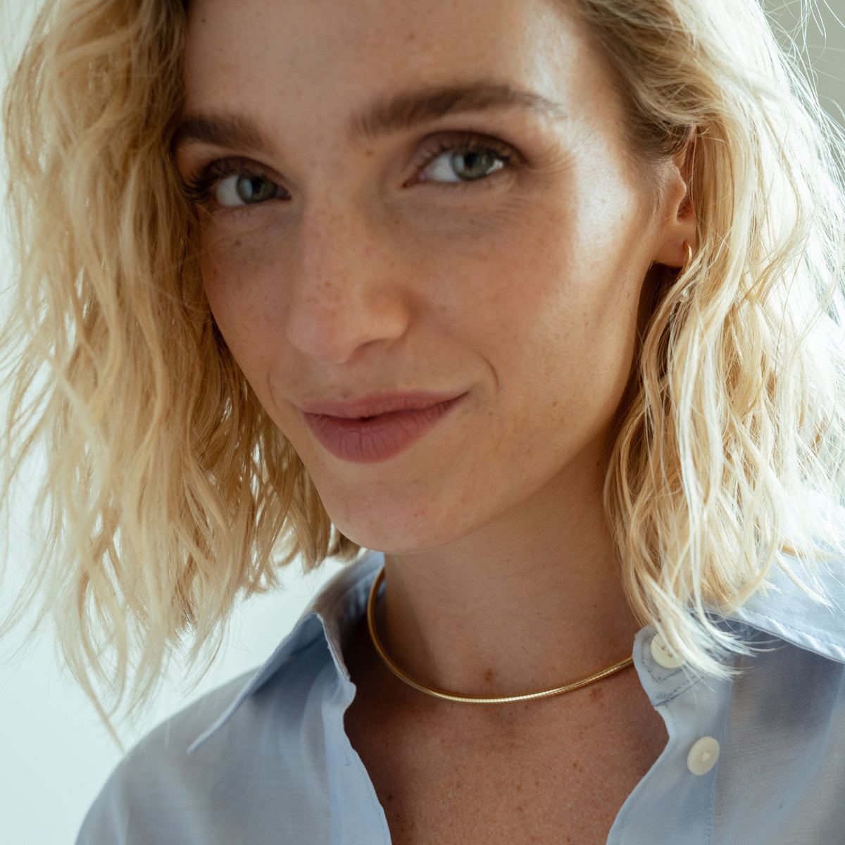 Flexible Collar Necklace, 3mm