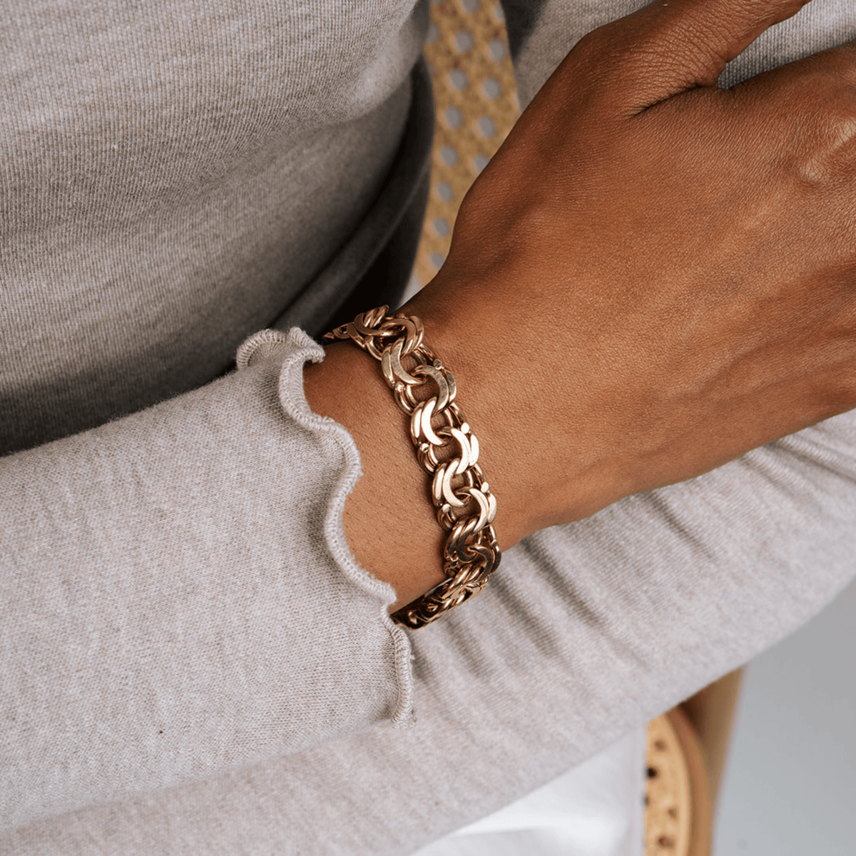 Vintage 18K Gold Charm Bracelet