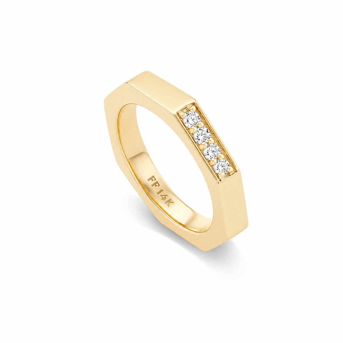 SOLD Single Sided Diamond Family Ring — Archive Sale 2026