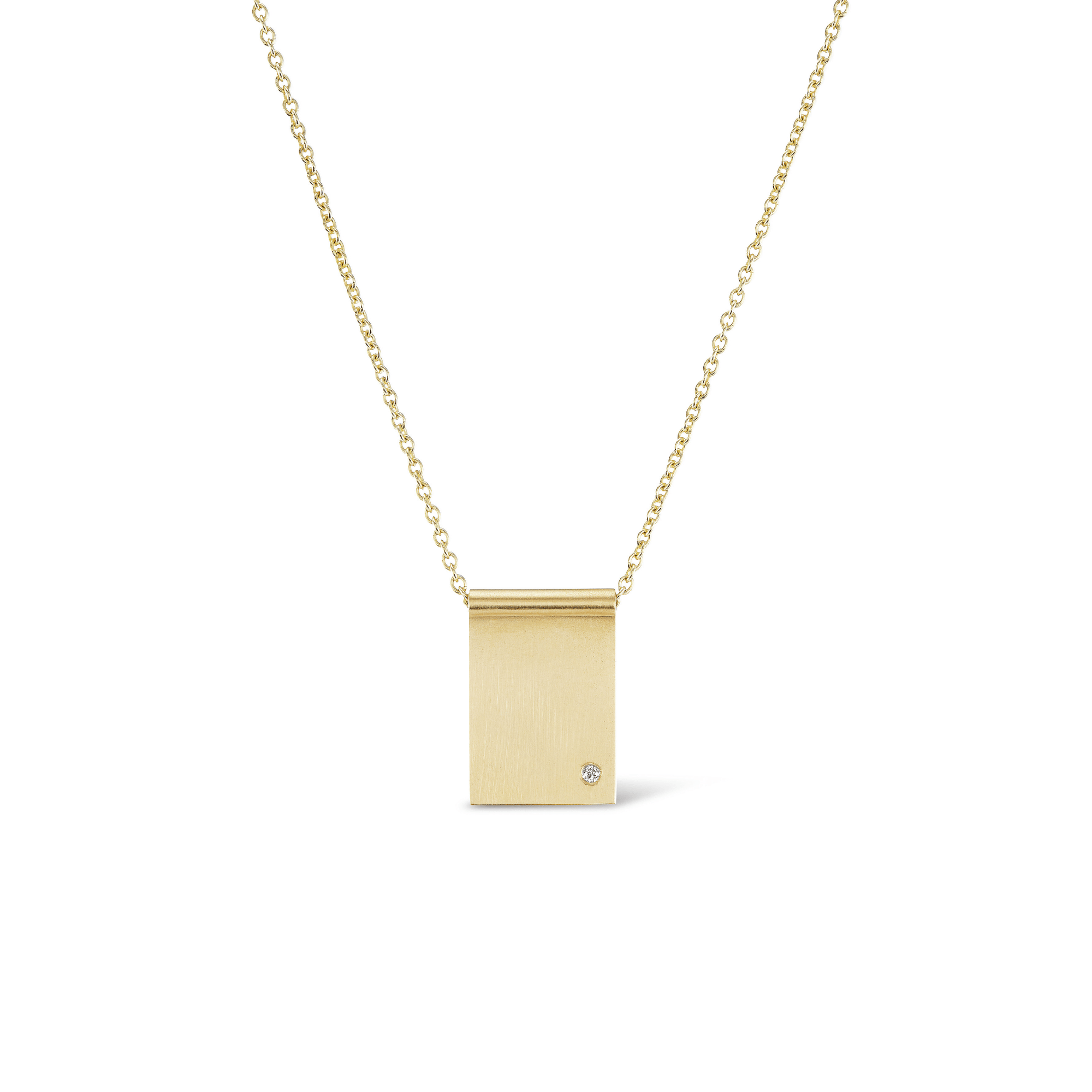 SOLD Diamond Freckle Tag Necklace — Archive Sale