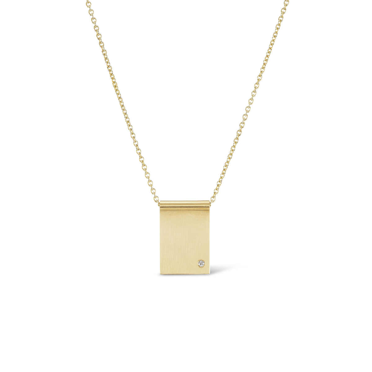 SOLD Diamond Freckle Tag Necklace — Archive Sale 2026