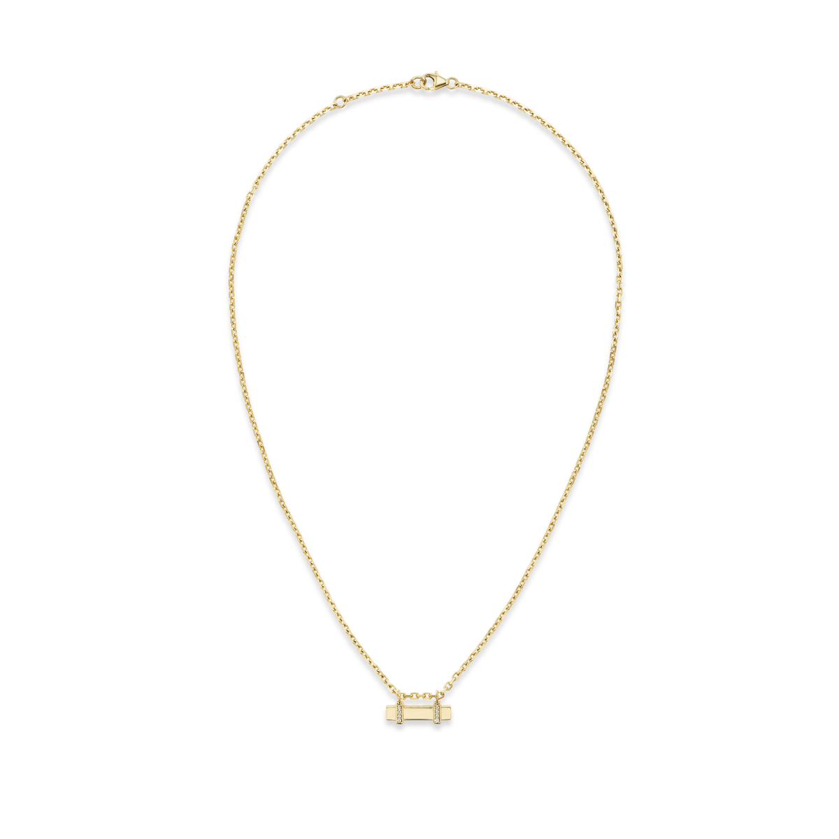 Diamond Rail Necklace