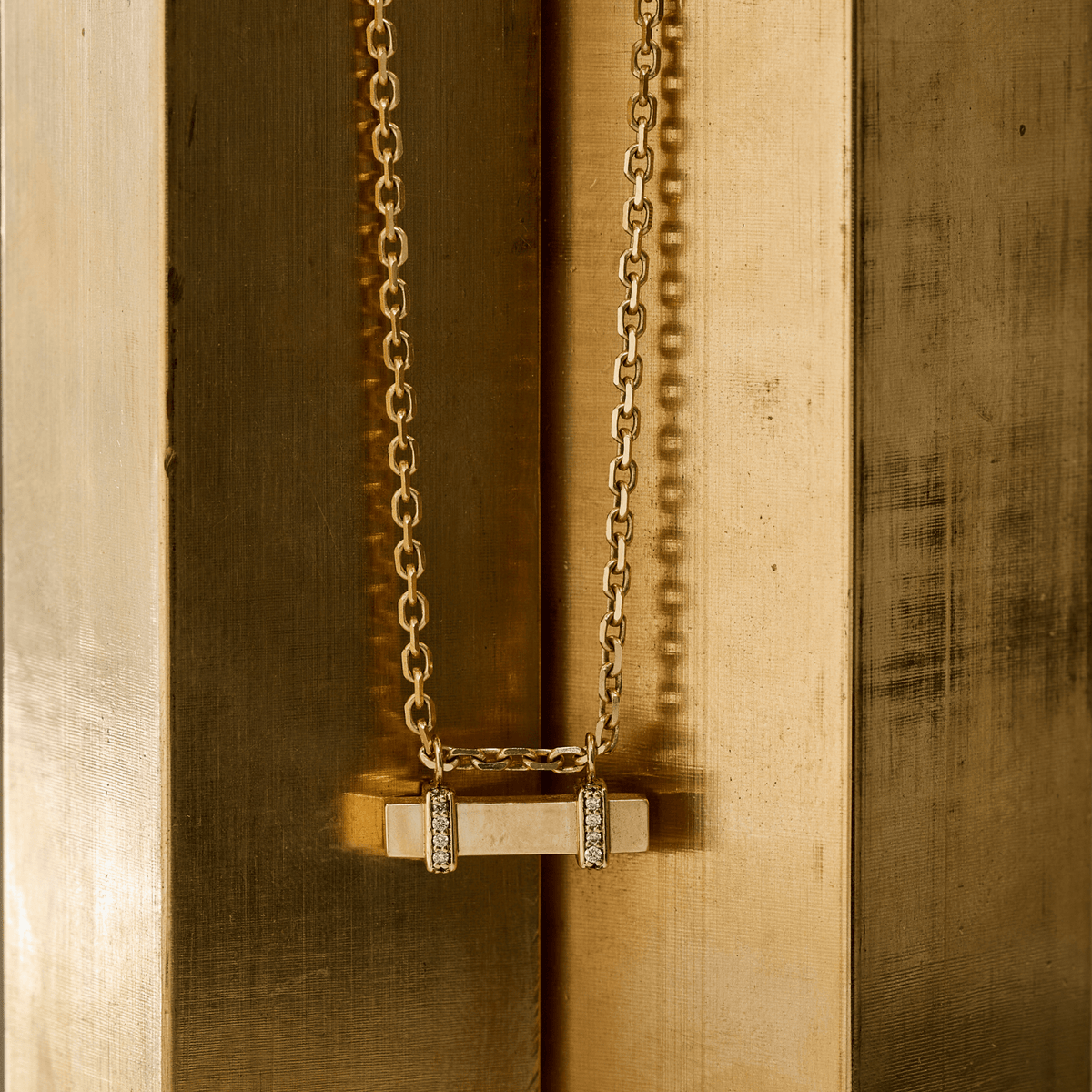 Diamond Rail Necklace
