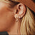 SOLD Diamond Dip Thread Through Earrings — Archive Sale