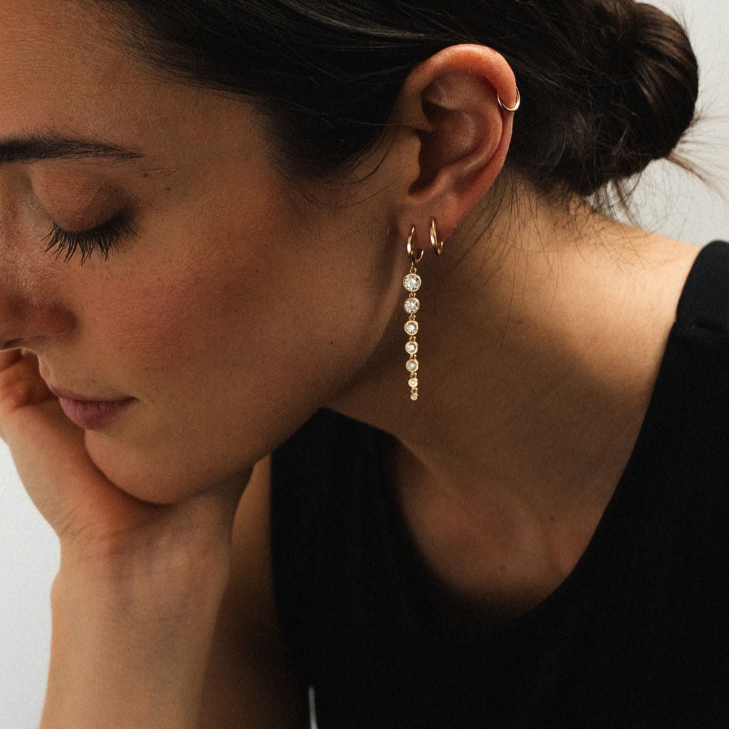 Diamond Dagger Huggies