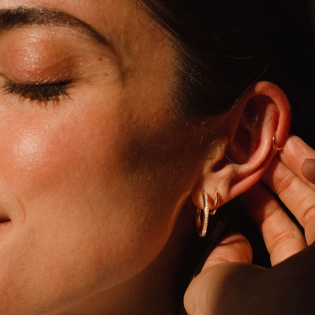 Signature Diamond Hoops