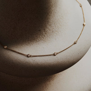 In Line Diamond Necklace