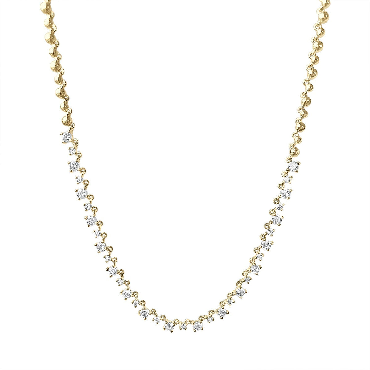 One Third Diamond Tennis Necklace