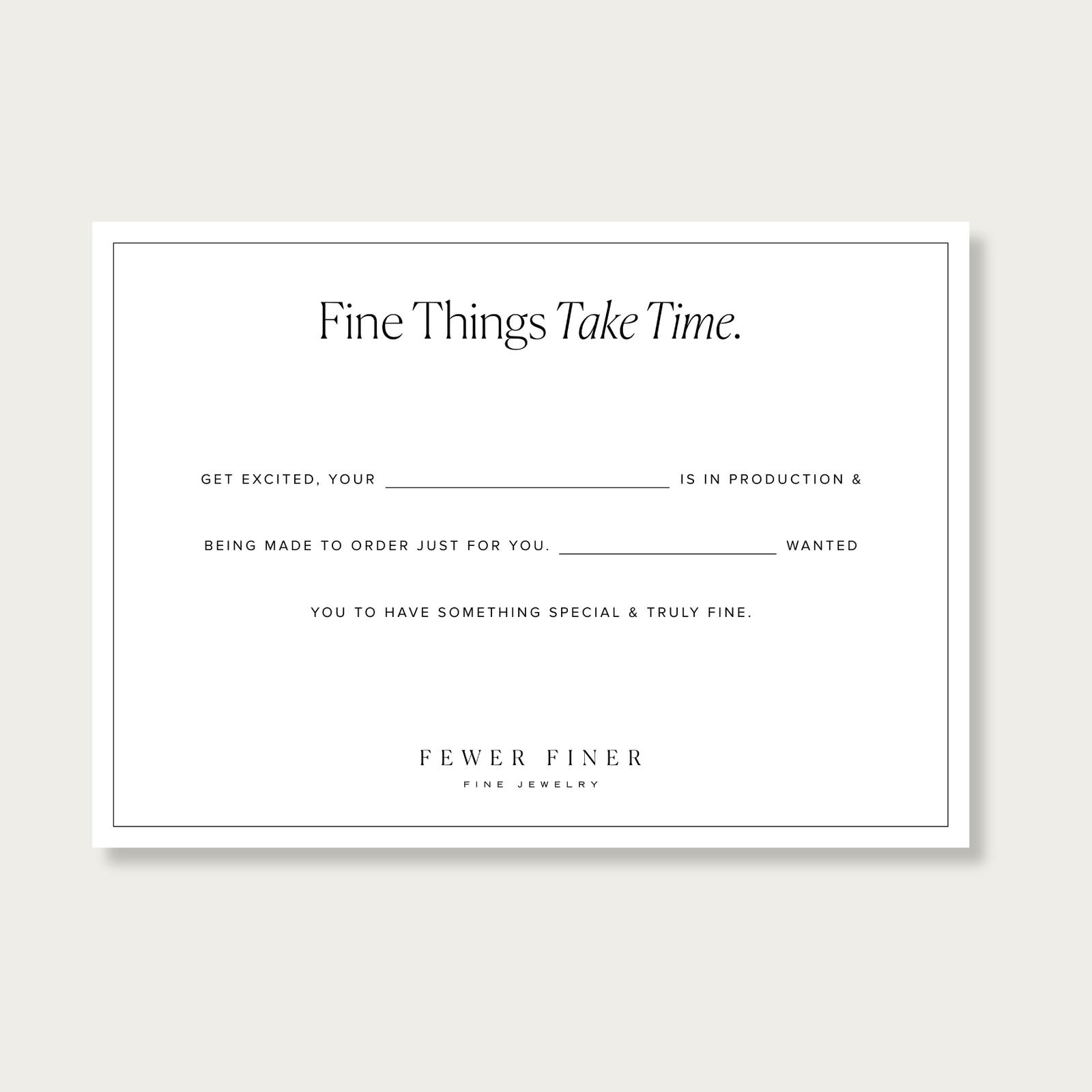 Gift Coming Your Way Card