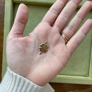 SOLD Vintage Drop 04 — Vintage Four Leaf Clover Charm