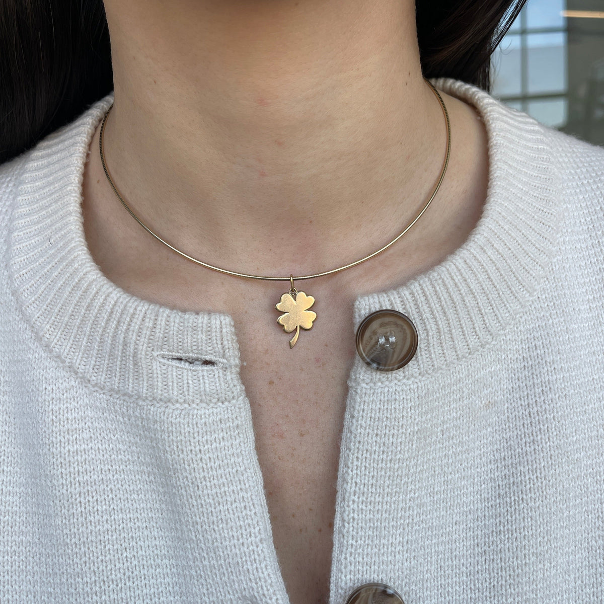 SOLD Vintage Drop 04 — Vintage Four Leaf Clover Charm