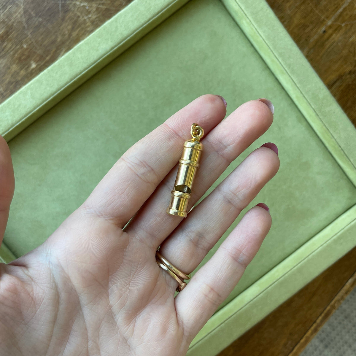 Vintage Train Whistle Charm