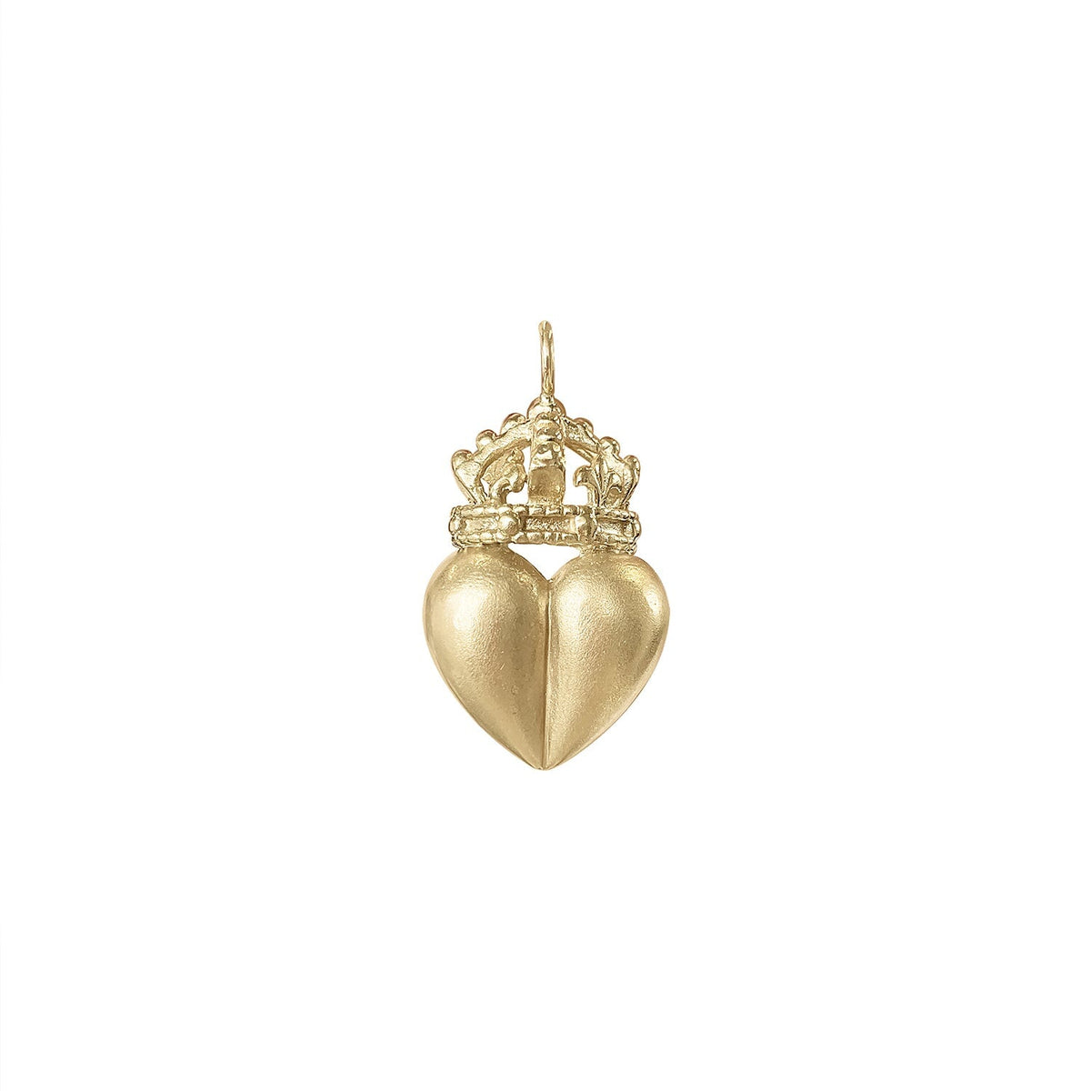 SOLD Vintage Heart Crown Charm