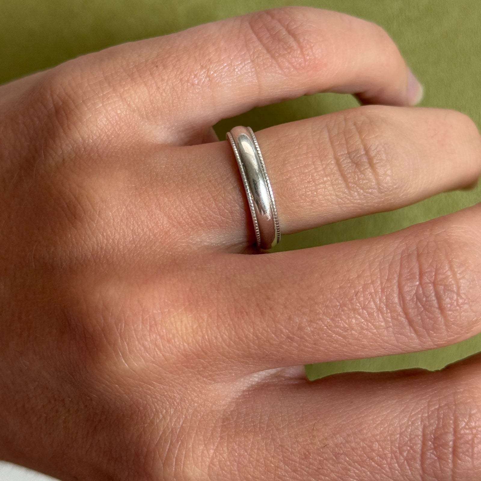 White Gold Milgrain Band — Archive Sale 2026