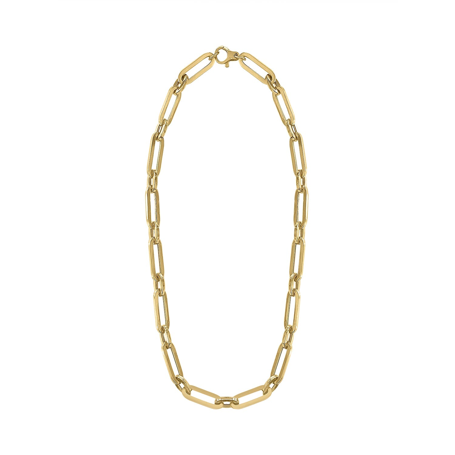 14K Gold chunky link necklace