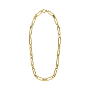 14K Gold chunky link necklace