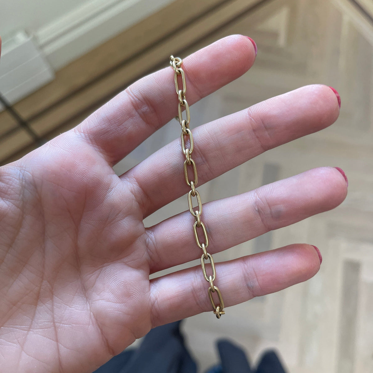 SOLD Vintage Love Me A Link Style Bracelet