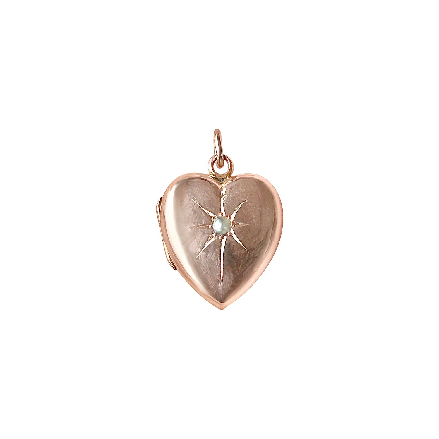 Vintage Pearl Heart Locket