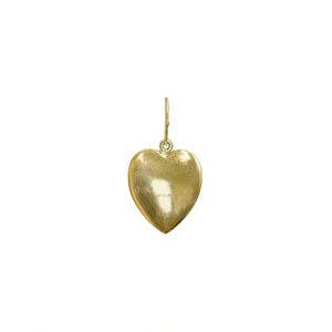 Vintage 14k Gold Puffy Heart w/ Large Jump Ring