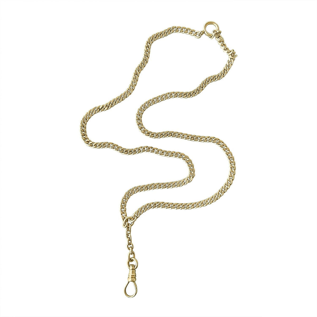 Vintage 14k Watch Fob with Dog Clip