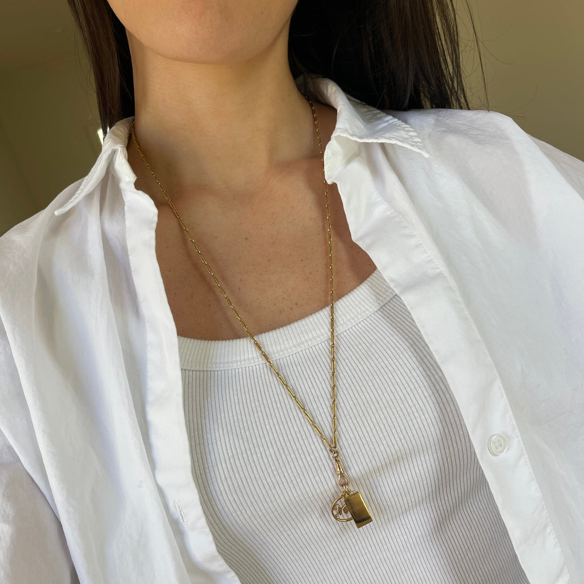 Vintage Chain w/ Fixed Dog Clip