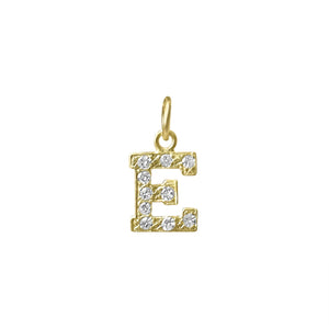 SOLD Vintage Diamond "E" Charm