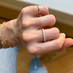 SOLD Vintage White Gold Full Eternity Band — Archive Sale