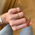 SOLD Crescent Ring 3 Diamonds — Archive Sale