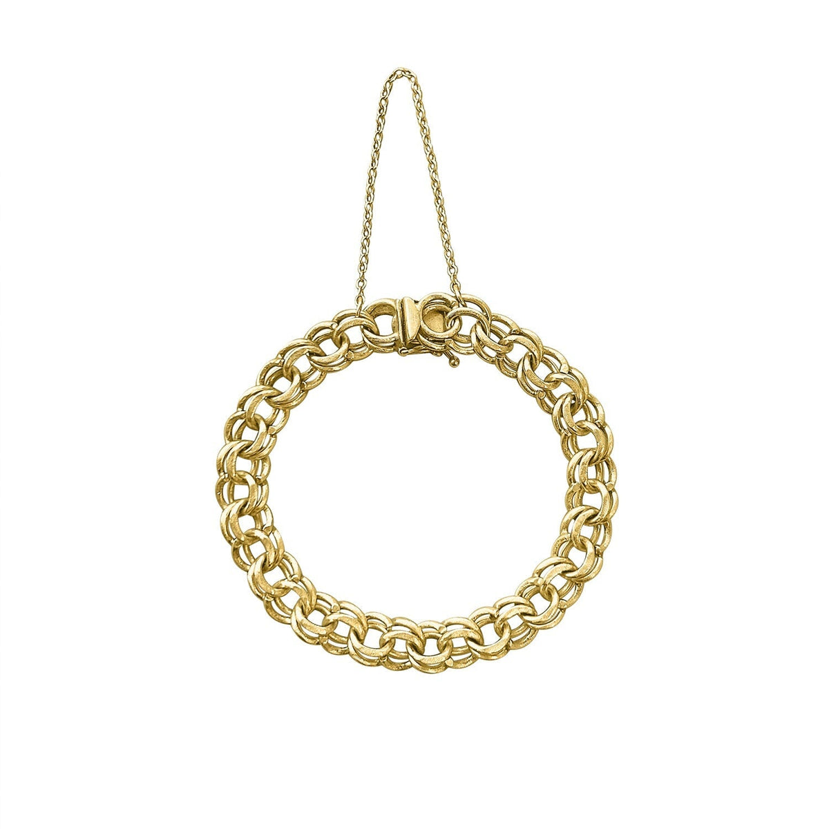 SOLD Vintage Double Link Bracelet w/ Safety Chain